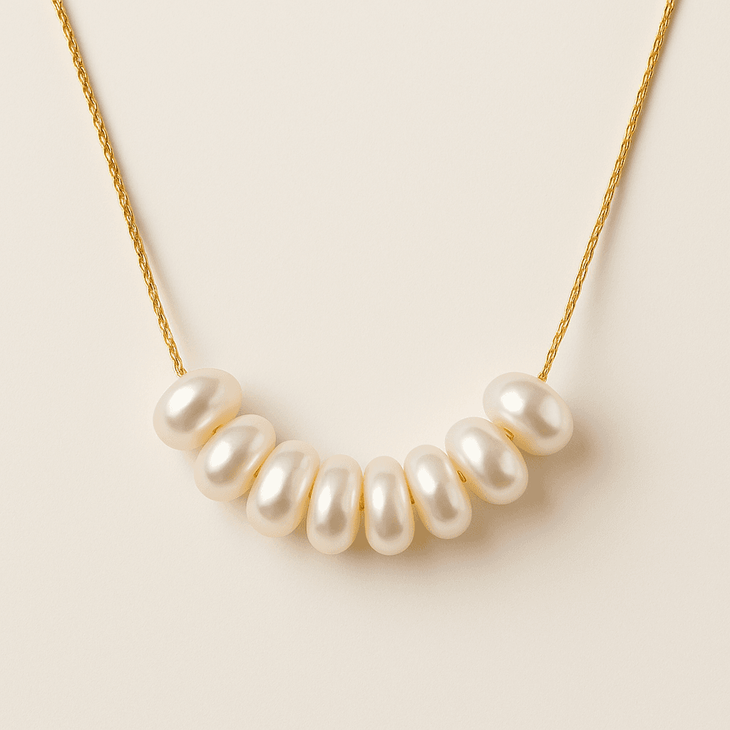 Aurora Pearl Necklace – Elegant Freshwater Pearl Jewelry view 4