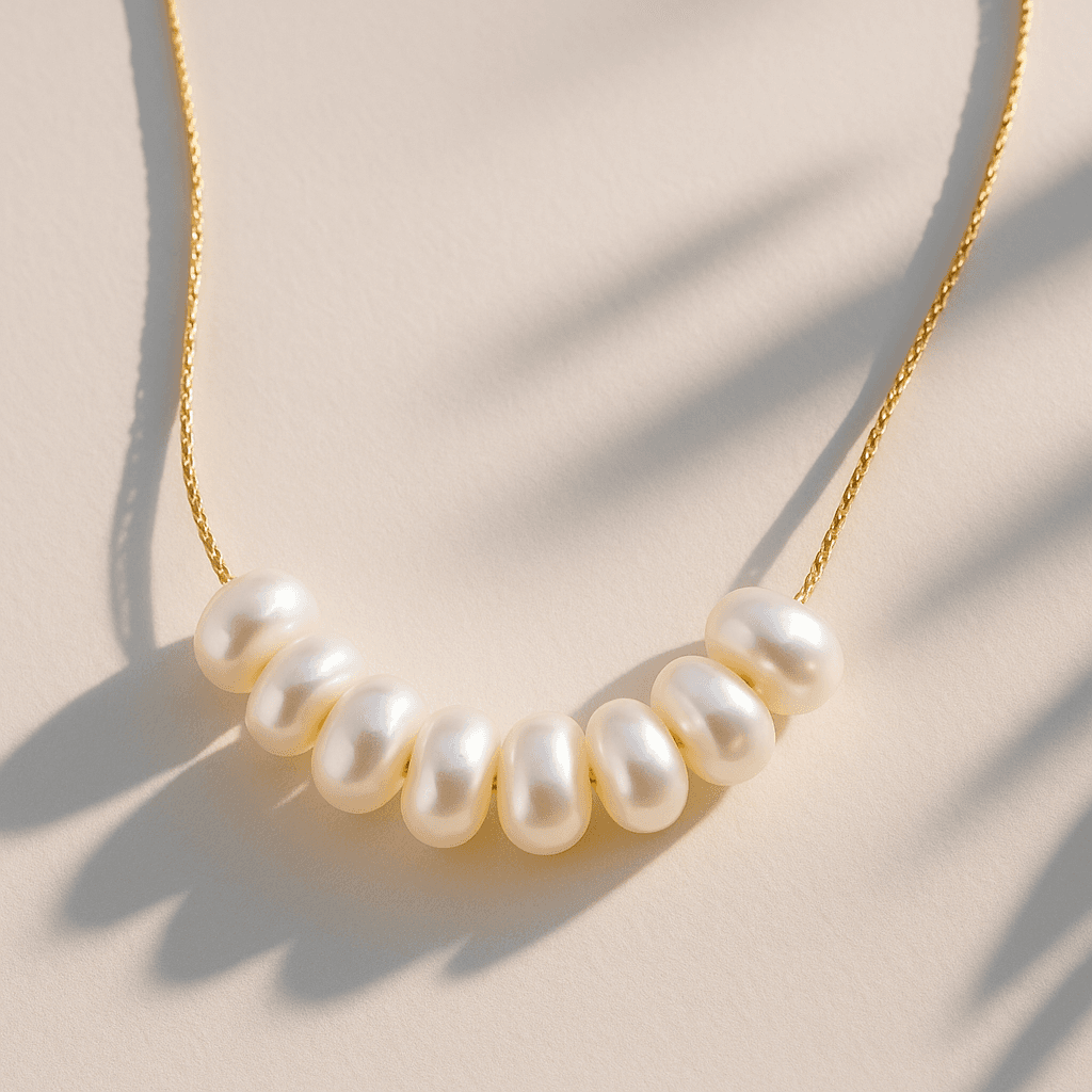 Aurora Pearl Necklace – Elegant Freshwater Pearl Jewelry view 3