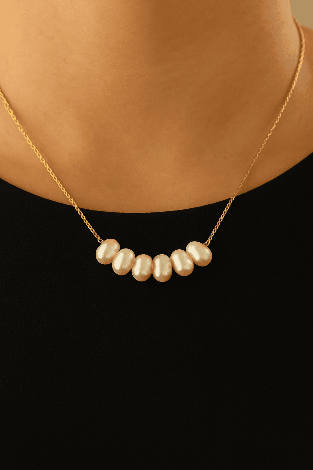 Aurora Pearl Necklace – Elegant Freshwater Pearl Jewelry view 2