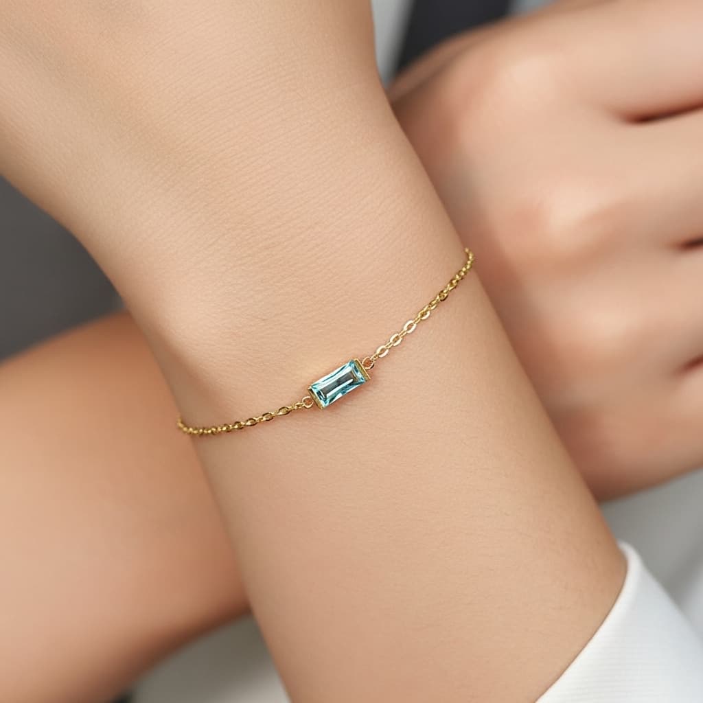 Sky Blue Serenity Bracelet – Calm & Balance Jewelry view 2