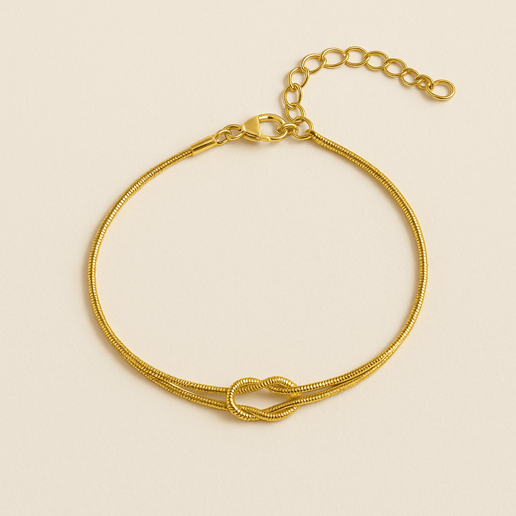 Gold Knot Bracelet – Elegant Stainless Steel Jewelry