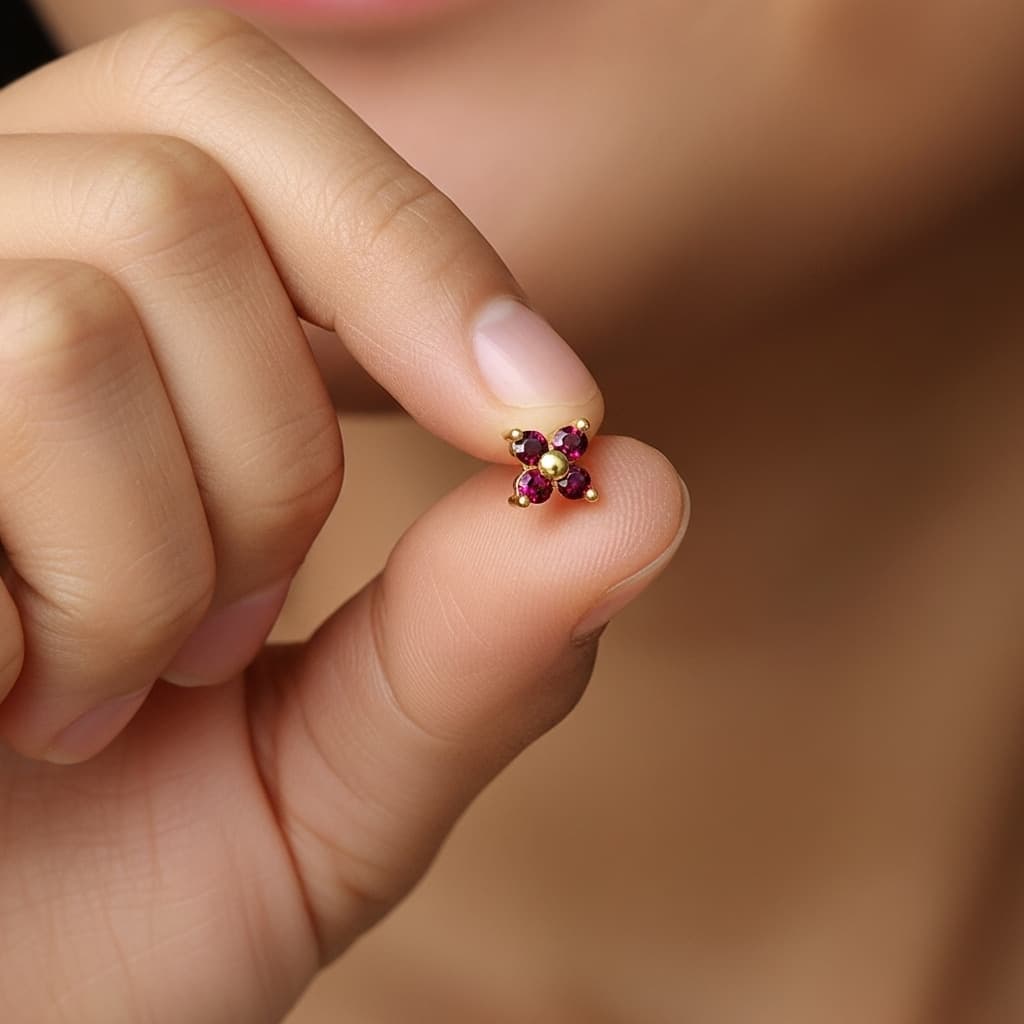 Ruby Stud Earrings – Passion & Elegance Jewelry view 7