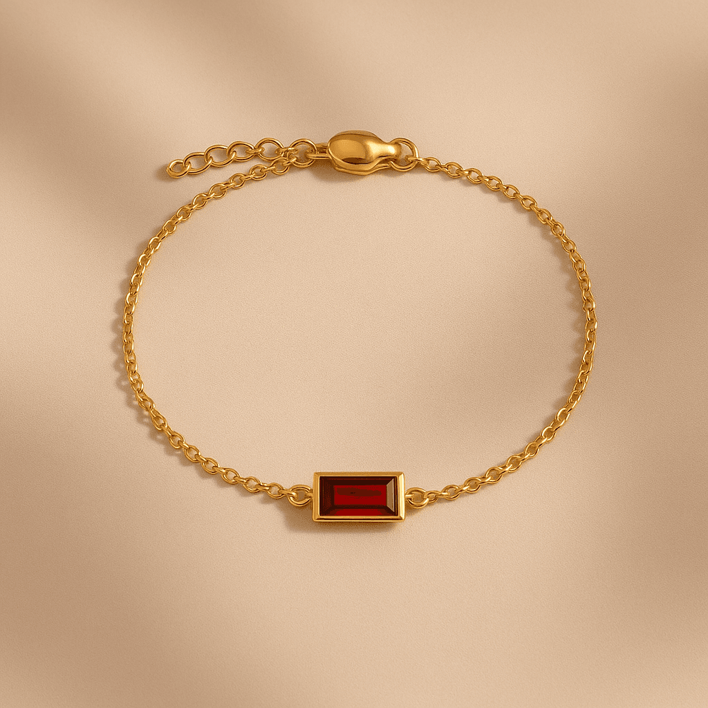 Volcano Bracelet – Fiery Red Stone Jewelry