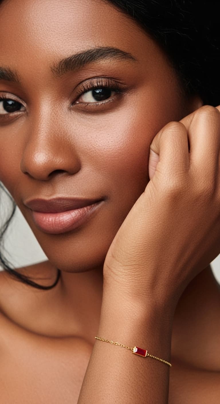 Volcano Bracelet – Fiery Red Stone Jewelry view 3