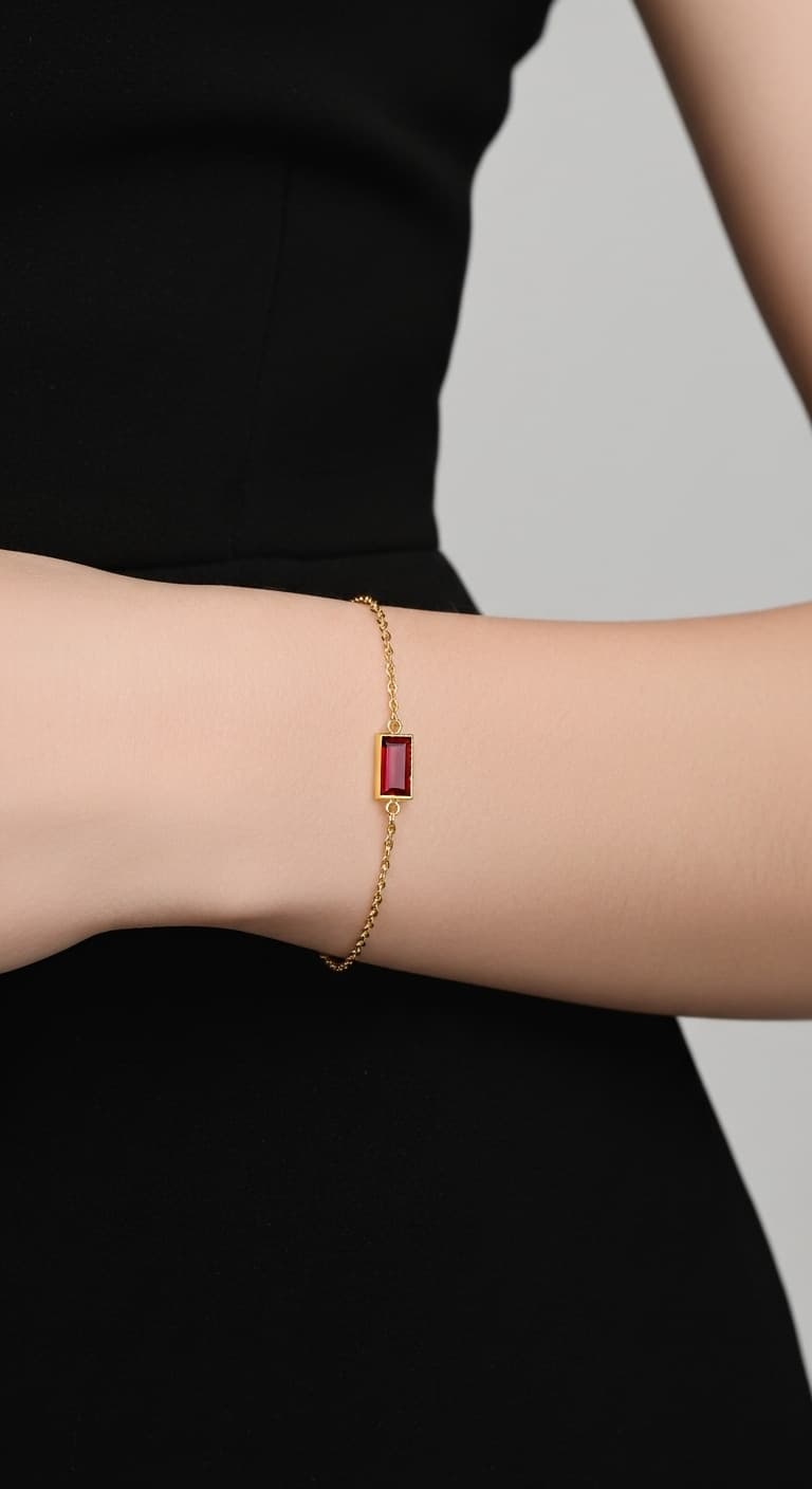 Volcano Bracelet – Fiery Red Stone Jewelry view 2