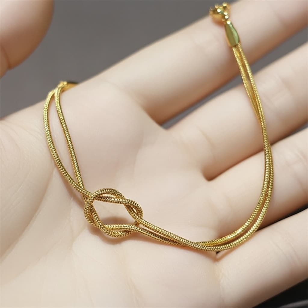 Gold Knot Bracelet – Elegant Stainless Steel Jewelry view 3