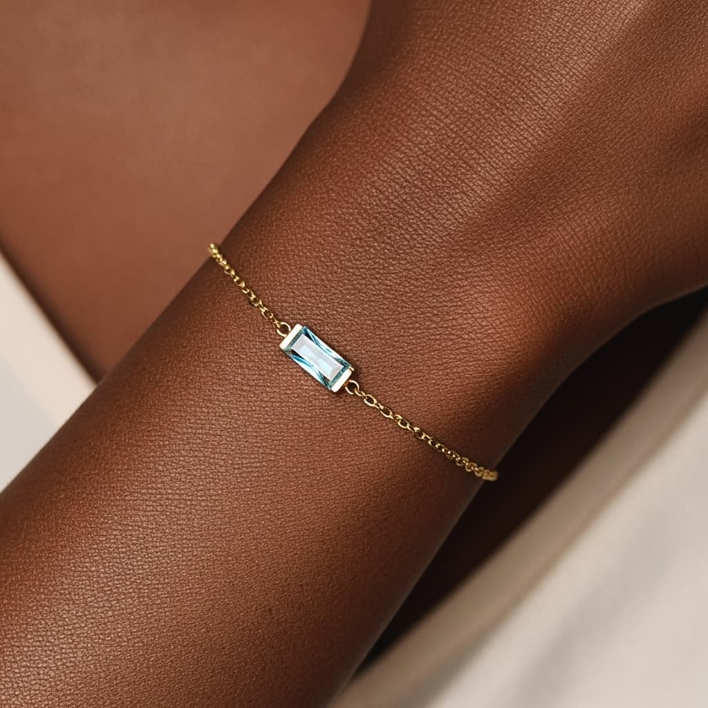 Sky Blue Serenity Bracelet – Calm & Balance Jewelry view 3