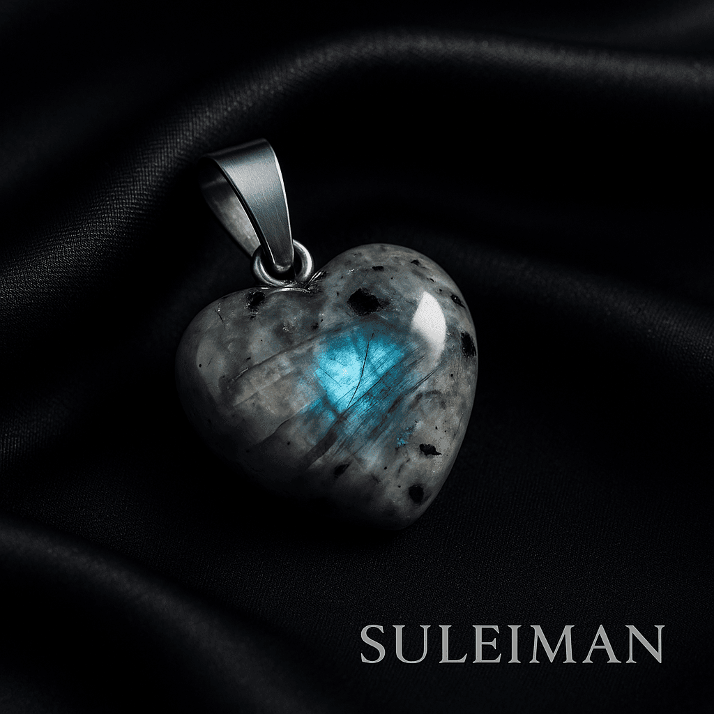 Labradorite Heart Necklace – Stone of Transformation & Intuition view 8