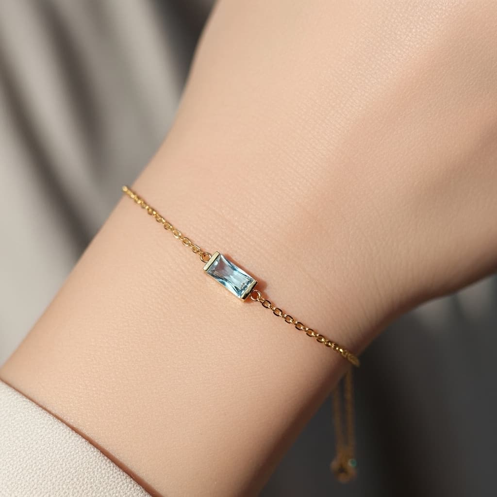 Sky Blue Serenity Bracelet – Calm & Balance Jewelry view 4