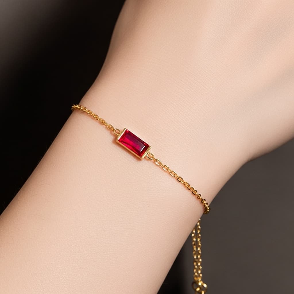 Volcano Bracelet – Fiery Red Stone Jewelry view 10