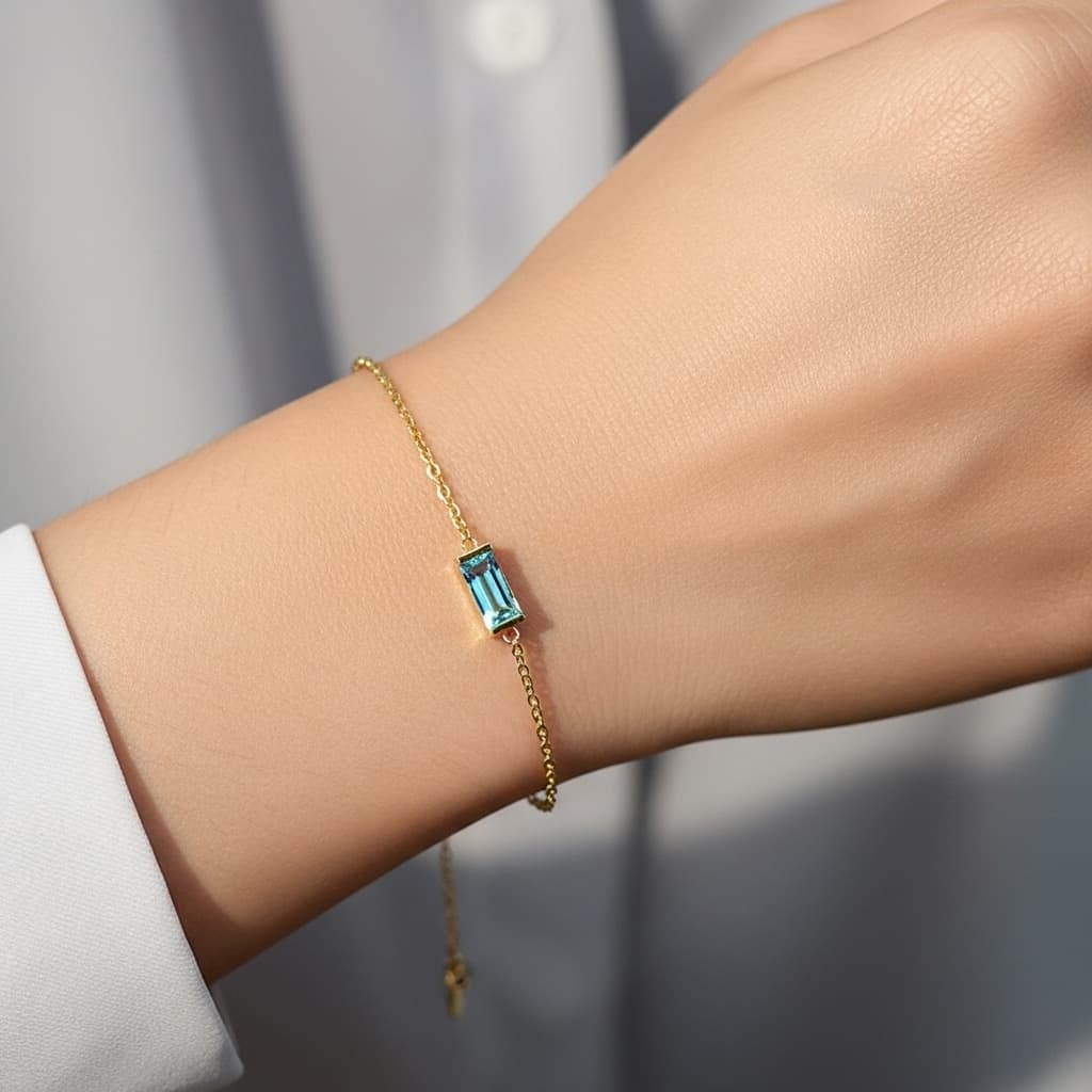 Sky Blue Serenity Bracelet – Calm & Balance Jewelry view 5