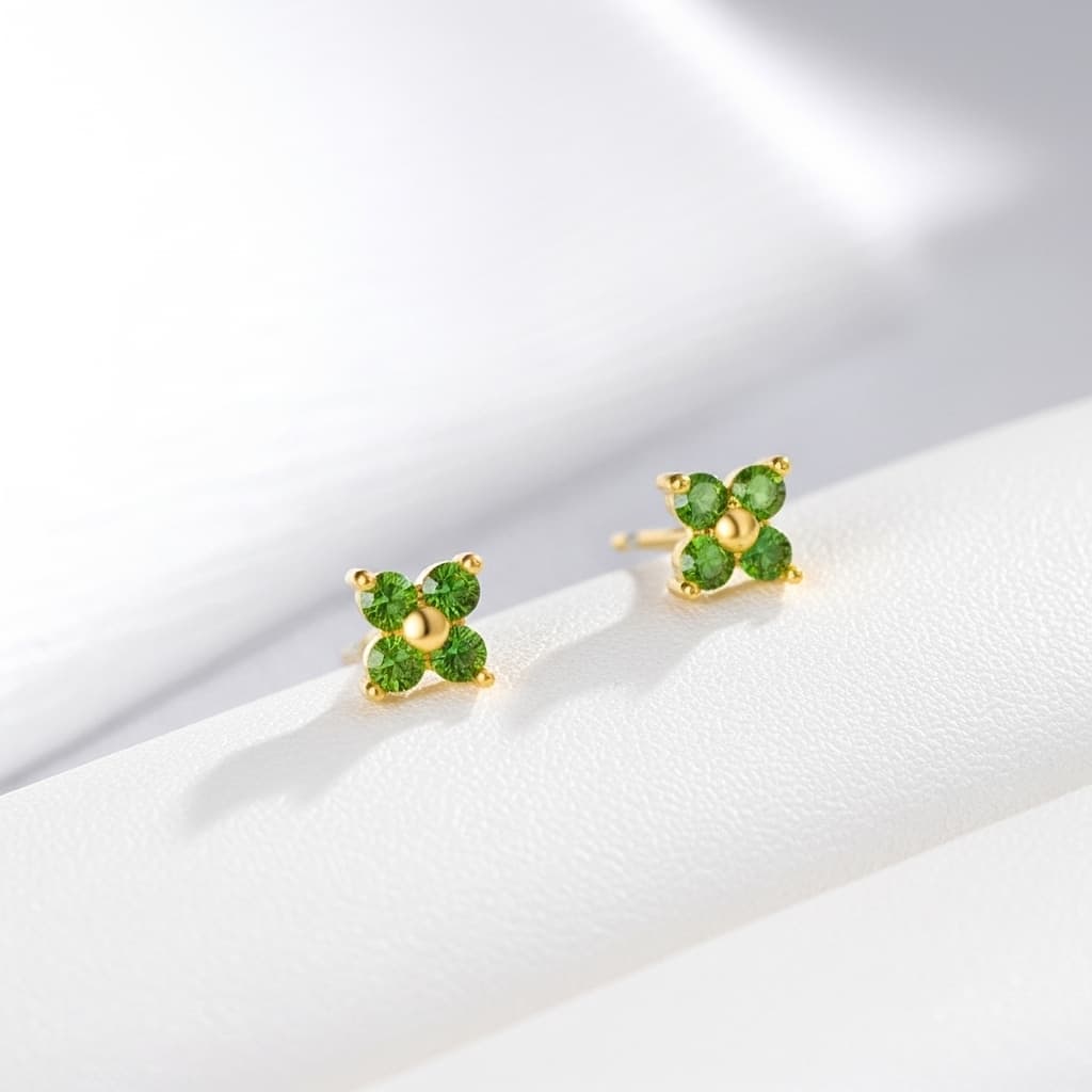 Emerald Stud Earrings – Renewal & Elegance Jewelry