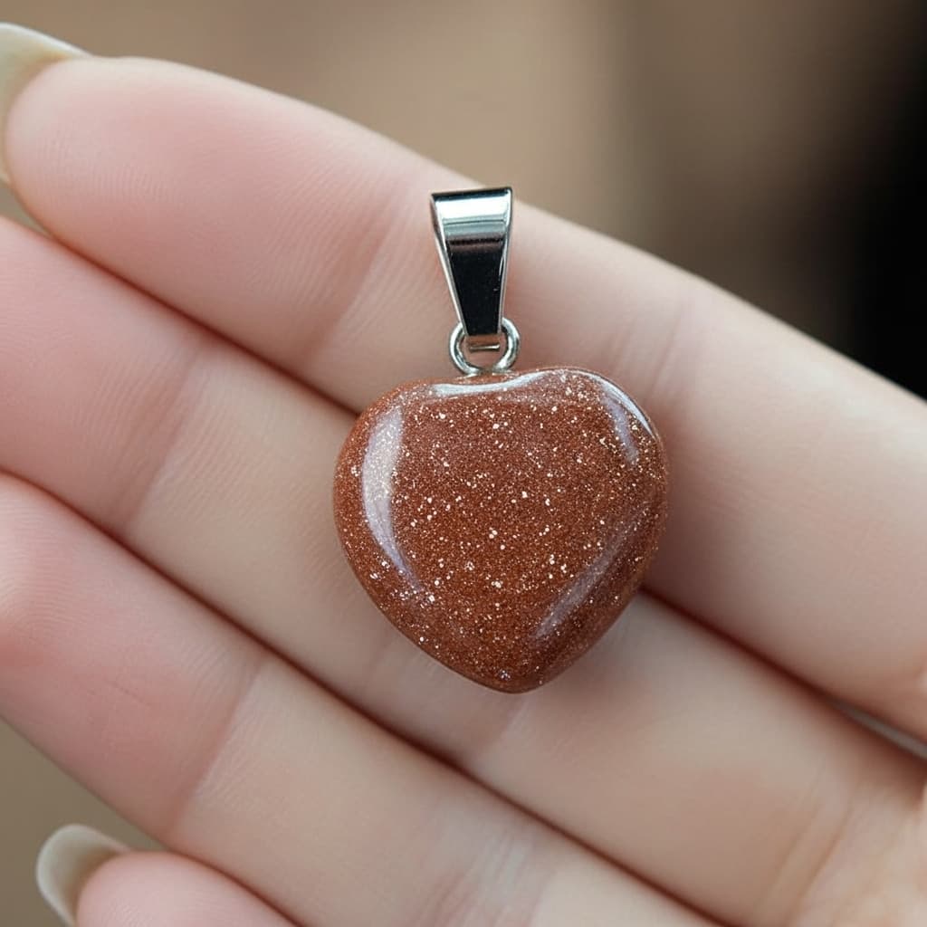 Gold Sandstone Pendant – Sparkling Natural Stone view 5