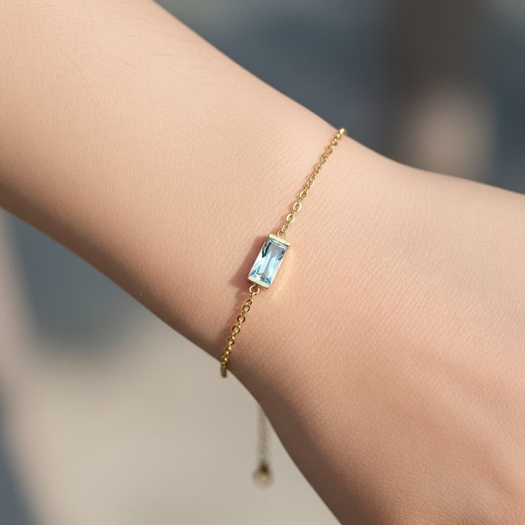 Sky Blue Serenity Bracelet – Calm & Balance Jewelry view 6