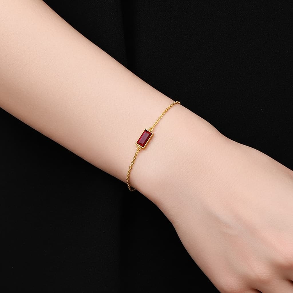 Volcano Bracelet – Fiery Red Stone Jewelry view 7