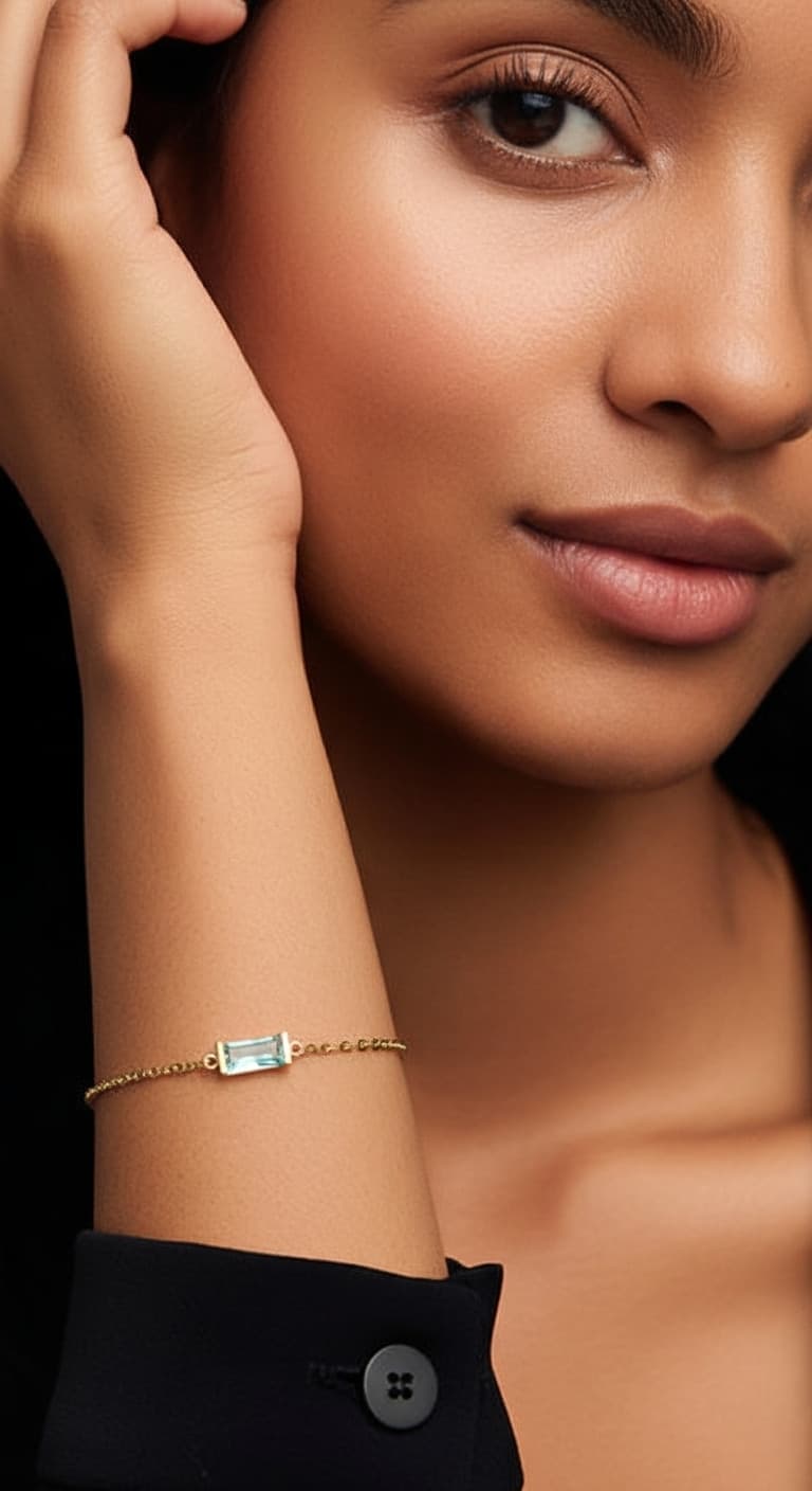 Sky Blue Serenity Bracelet – Calm & Balance Jewelry view 7