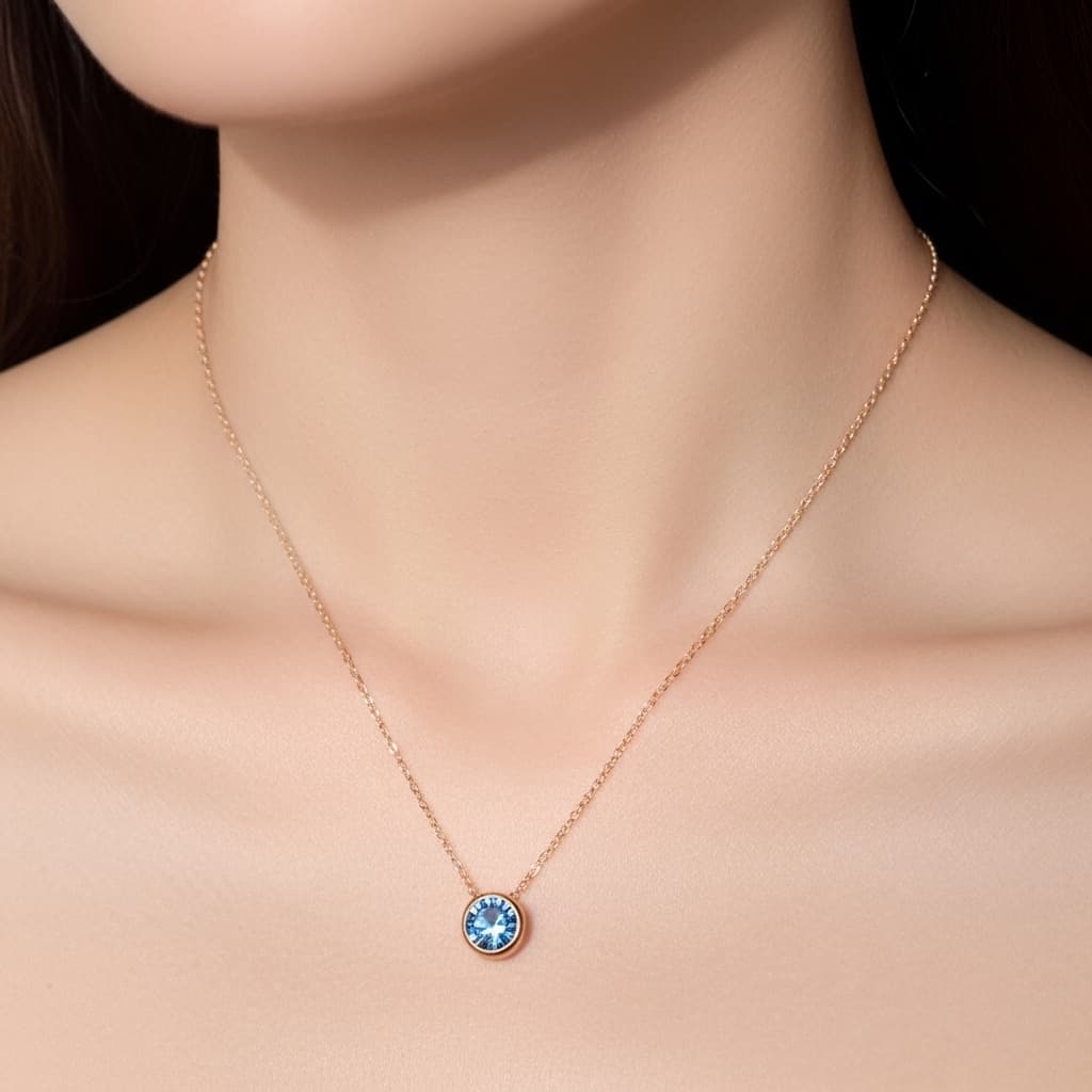 Light Sapphire Necklace – Serenity & Elegance