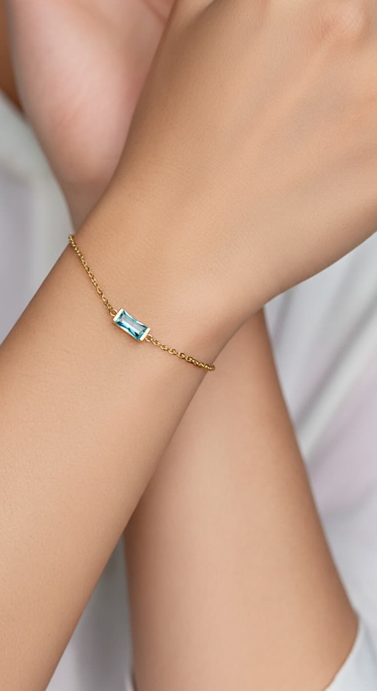 Sky Blue Serenity Bracelet – Calm & Balance Jewelry view 8