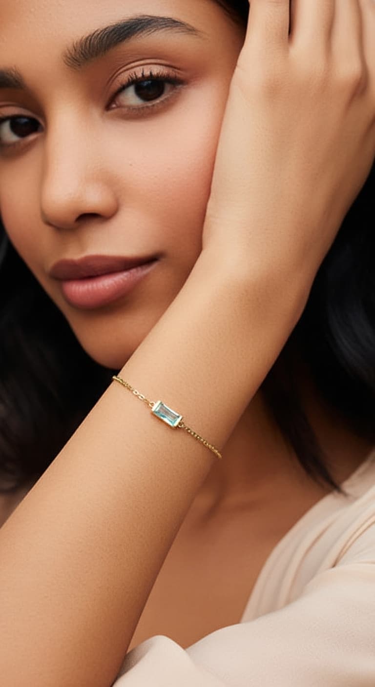 Sky Blue Serenity Bracelet – Calm & Balance Jewelry view 10