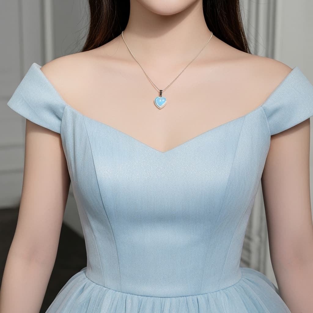 Opal Heart Necklace – Stone of Inspiration & Love view 10