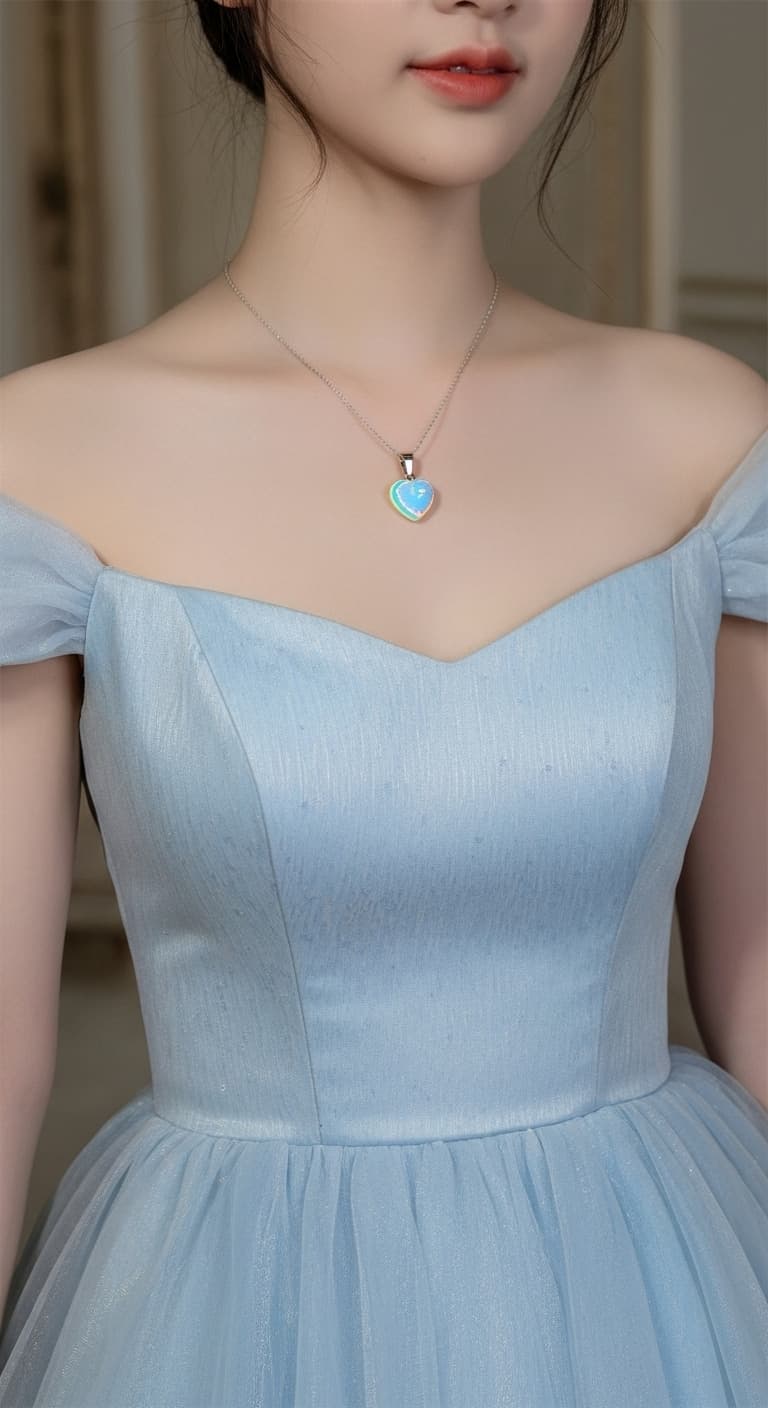 Opal Heart Necklace – Stone of Inspiration & Love view 9