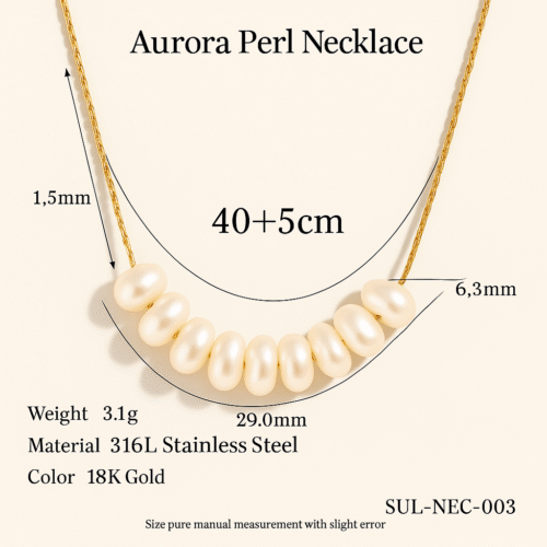 Aurora Pearl Necklace – Elegant Freshwater Pearl Jewelry