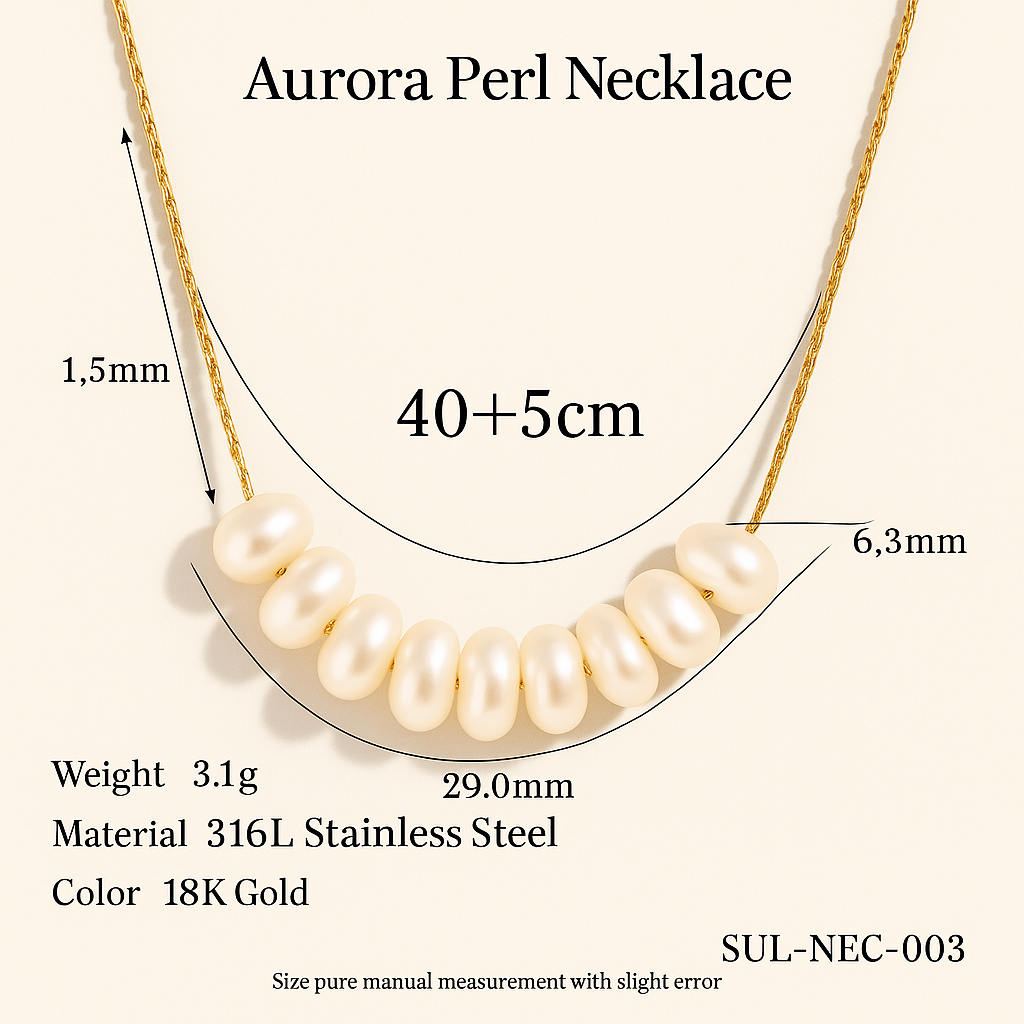 Aurora Pearl Necklace – Elegant Freshwater Pearl Jewelry