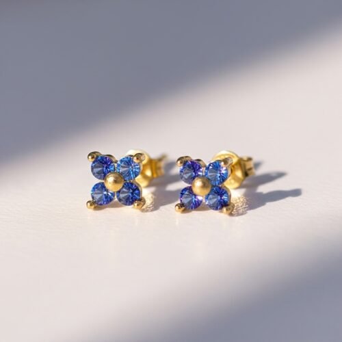 Sapphire Stud Earrings – Wisdom & Elegance Jewelry