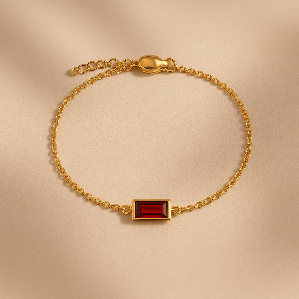 Volcano Bracelet – Fiery Red Stone Jewelry