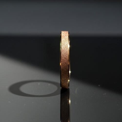 Rose Gold Sparkle Ring – Stainless Steel Luxury Band