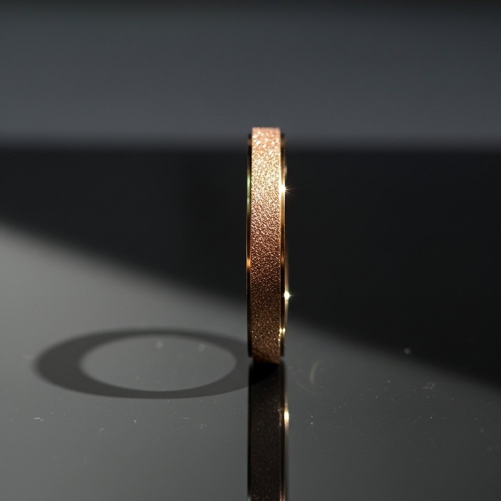 Rose Gold Sparkle Ring – Stainless Steel Luxury Band