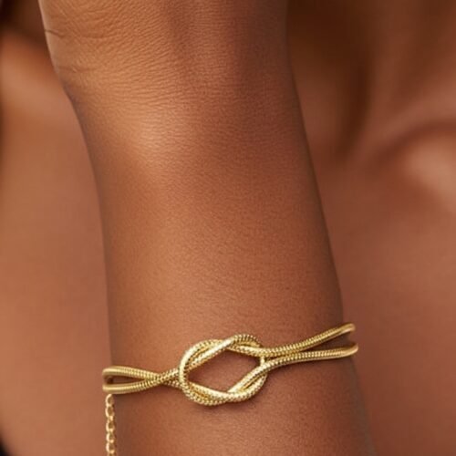 Gold Knot Bracelet – Elegant Stainless Steel Jewelry