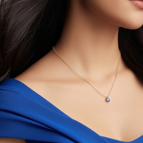 Light Sapphire Necklace – Serenity & Elegance