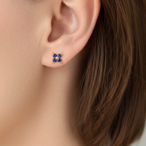 Sapphire Stud Earrings – Wisdom & Elegance Jewelry