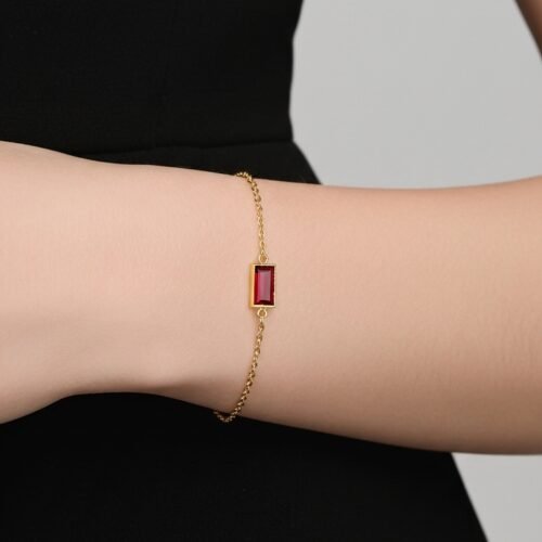 Volcano Bracelet – Fiery Red Stone Jewelry