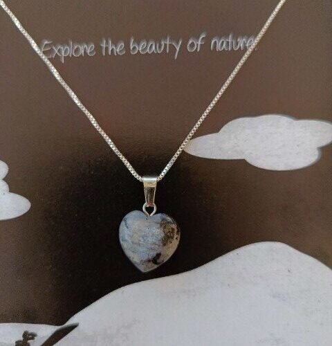 Labradorite Heart Necklace – Stone of Transformation & Intuition