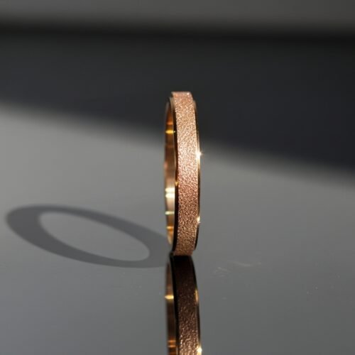 Rose Gold Sparkle Ring – Stainless Steel Luxury Band