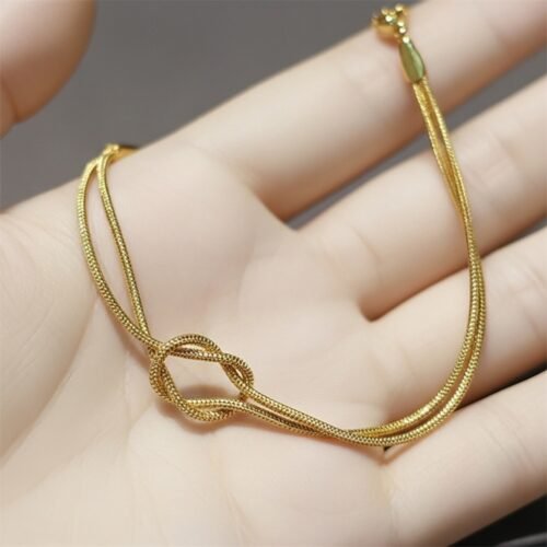 Gold Knot Bracelet – Elegant Stainless Steel Jewelry
