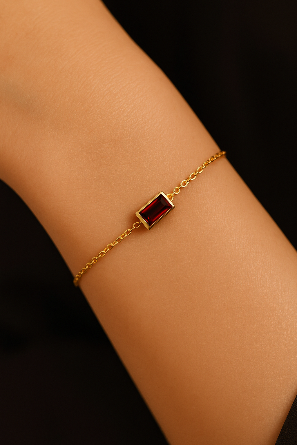 Volcano Bracelet – Fiery Red Stone Jewelry