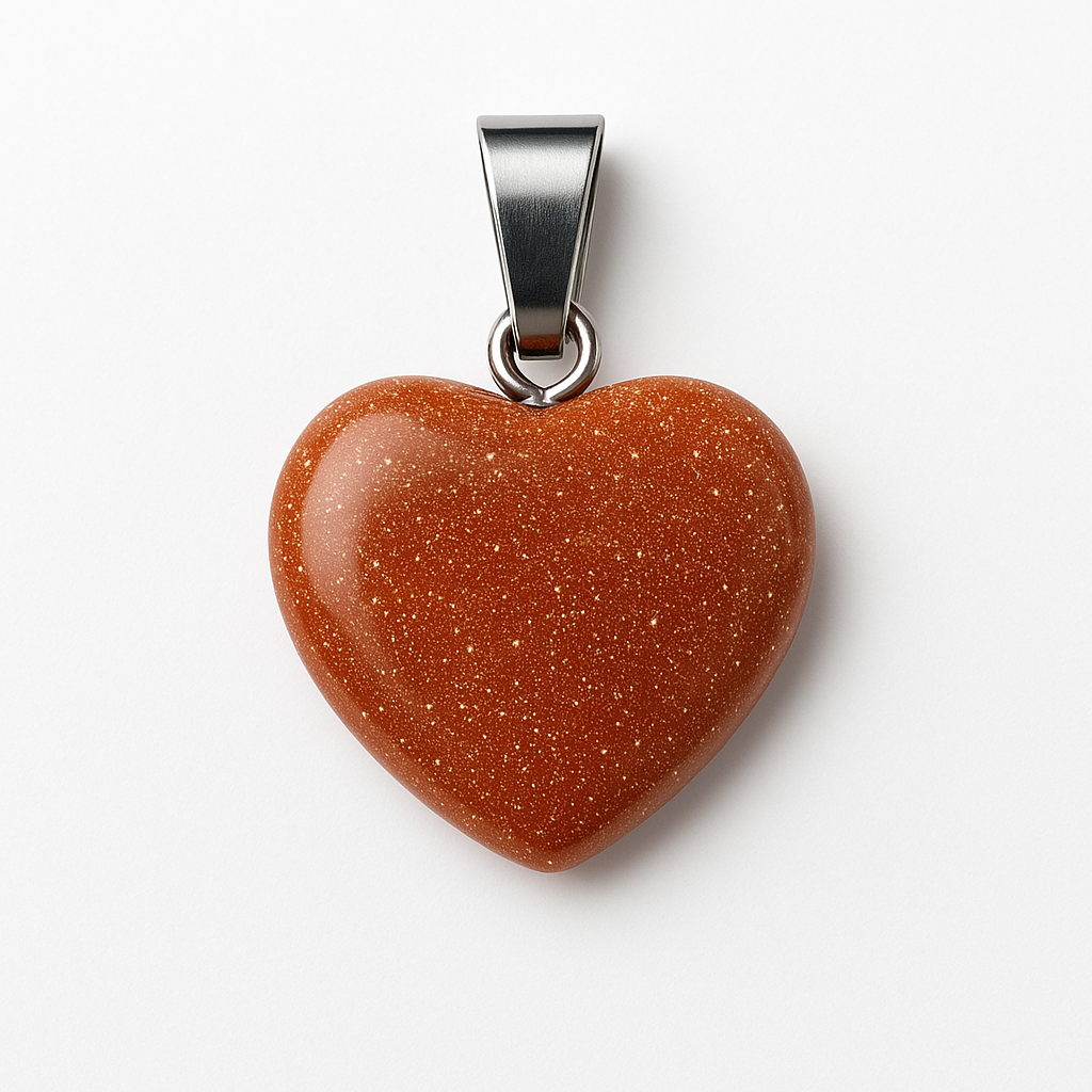 Gold Sandstone Pendant – Sparkling Natural Stone