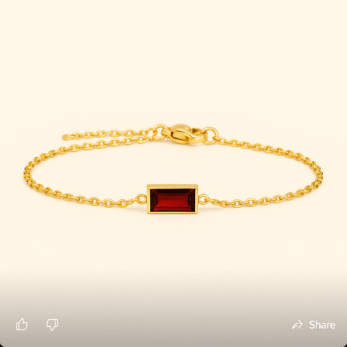 Volcano Bracelet – Fiery Red Stone Jewelry