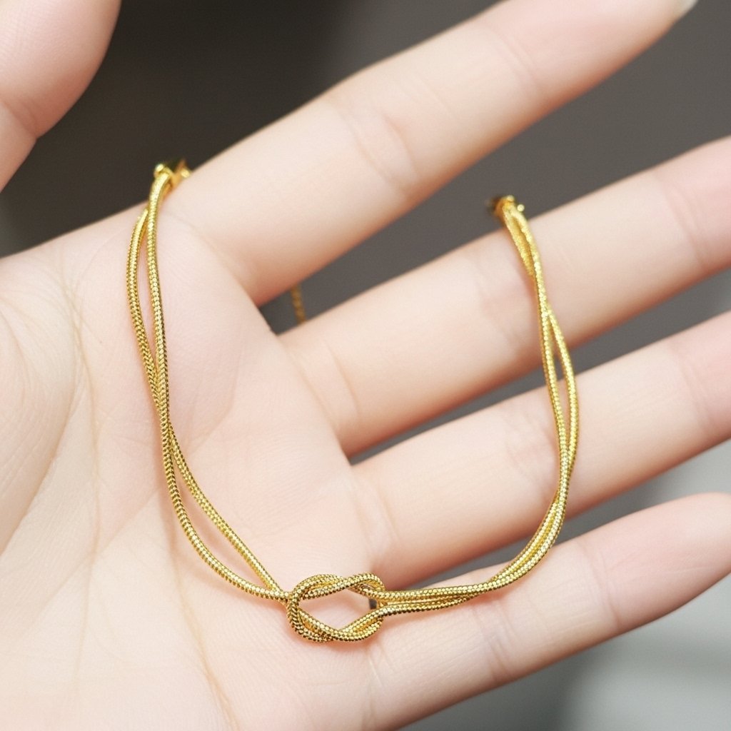 Gold Knot Bracelet – Elegant Stainless Steel Jewelry