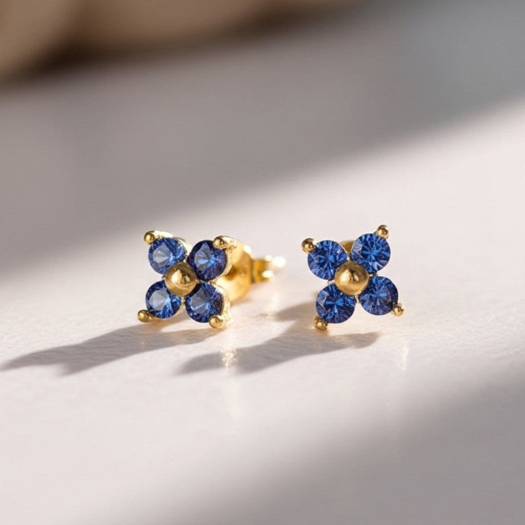 Sapphire Stud Earrings – Wisdom & Elegance Jewelry