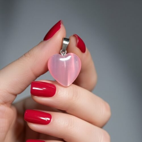 Pink Cat Eye Pendant – Romantic Natural Stone