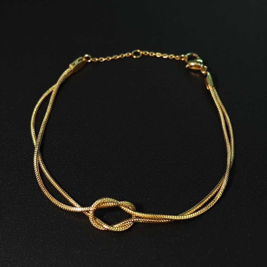 Gold Knot Bracelet – Elegant Stainless Steel Jewelry