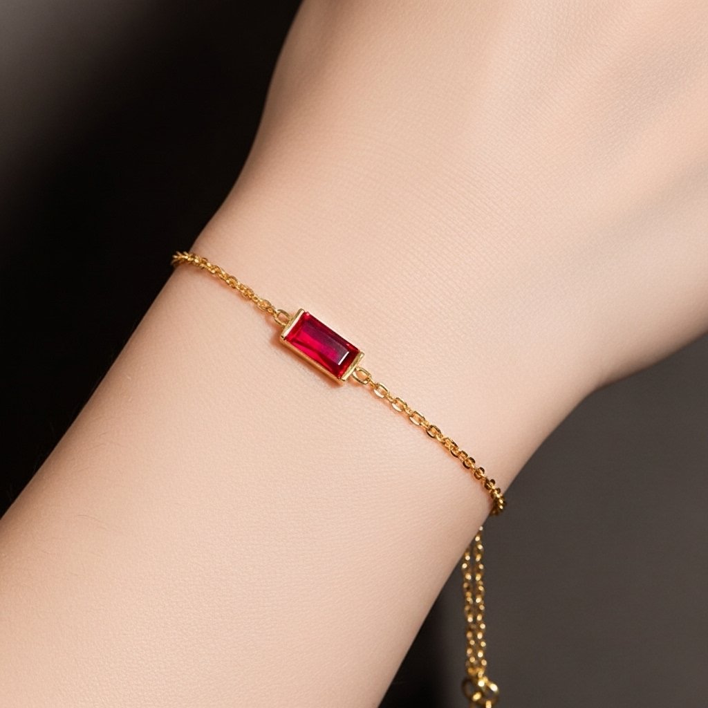Volcano Bracelet – Fiery Red Stone Jewelry