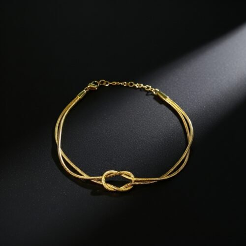 Gold Knot Bracelet – Elegant Stainless Steel Jewelry