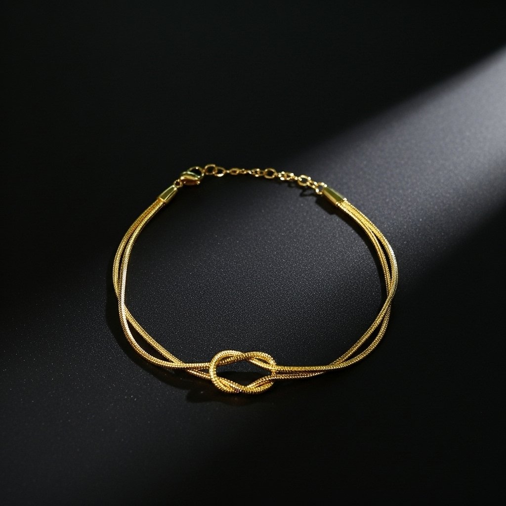 Gold Knot Bracelet – Elegant Stainless Steel Jewelry