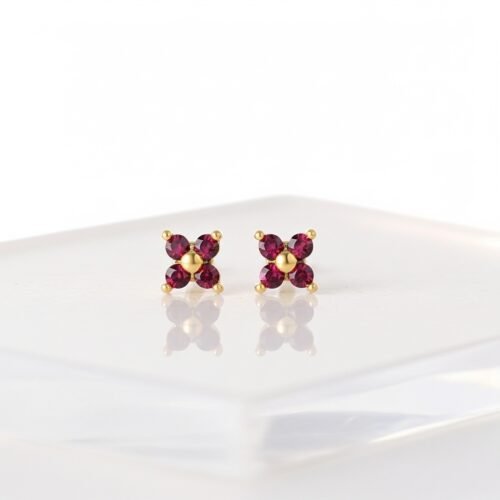 Ruby Stud Earrings – Passion & Elegance Jewelry