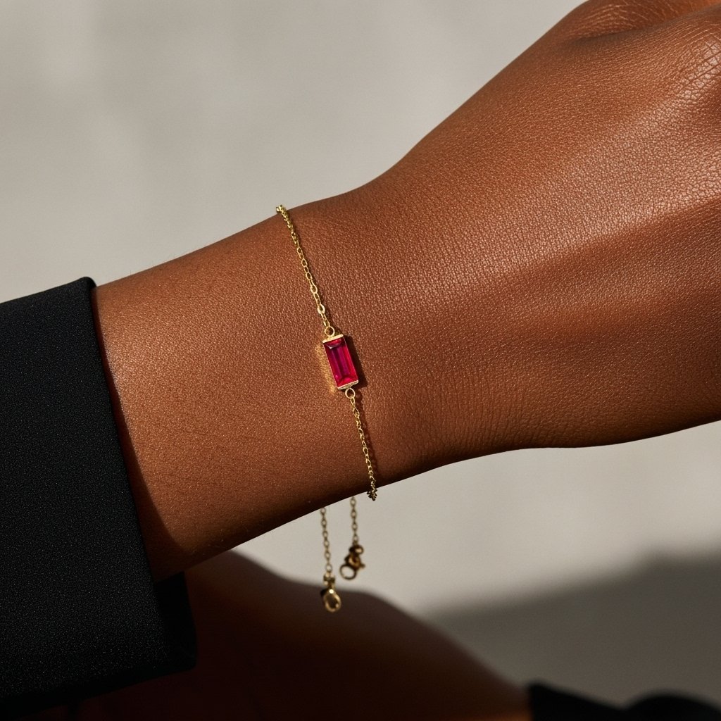 Volcano Bracelet – Fiery Red Stone Jewelry
